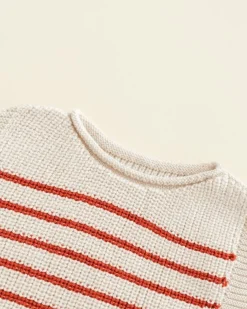Hvid Vest Harvey Baby - Cream / Red - Outlet