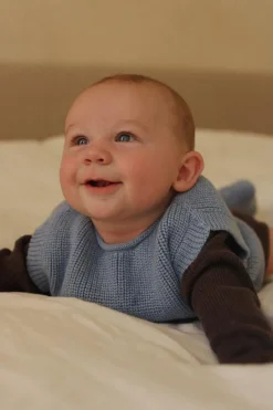 Hvid Vest Harvey Baby - Light Blue - Hot