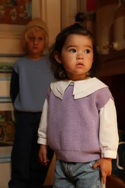 Hvid Vest Harvey Kids - Lilac - Outlet