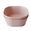 Mushie Vierkante kommen set van 2 - blush - Outlet