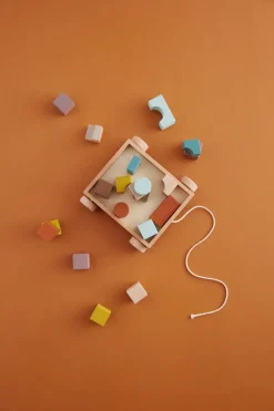 Kid's Concept Wagentje met blokken - Sale
