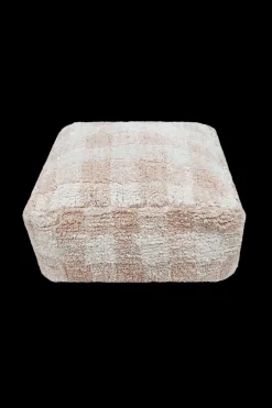 Lorena Canals Wasbare poef - Vichy Rose - Clearance