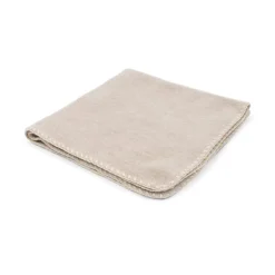 Fanga Fontana Wollen fleece babydekentje Erba- Oatmeal Melange - Hot