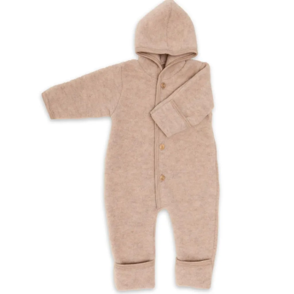 Engel Natur Wollen onesie - Sand Mélange -