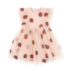 Konges Slojd Yvonne jurk - Strawberry - Clearance