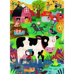 Londji Zoek & vind Pocket puzzel My Little Farm - 24 stukken - Hot