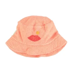 Piupiuchick Zonnehoedje - koraal met lippenprint - New