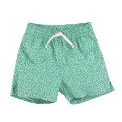 Piupiuchick Zwemshort - blauwgroen met dierenprint - New