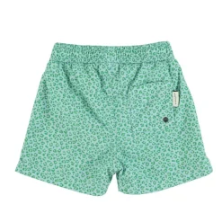 Piupiuchick Zwemshort - blauwgroen met dierenprint - New